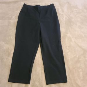 Women With Control Black Stretch Ankle Pants.